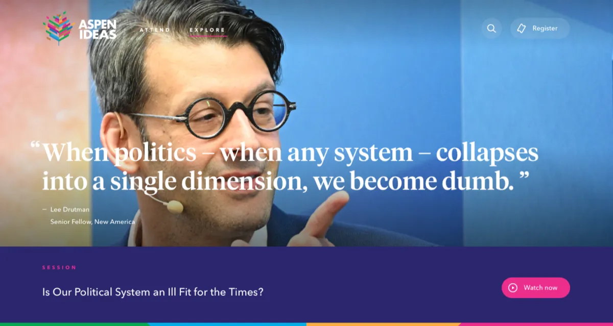 Aspen Ideas Festival session page
